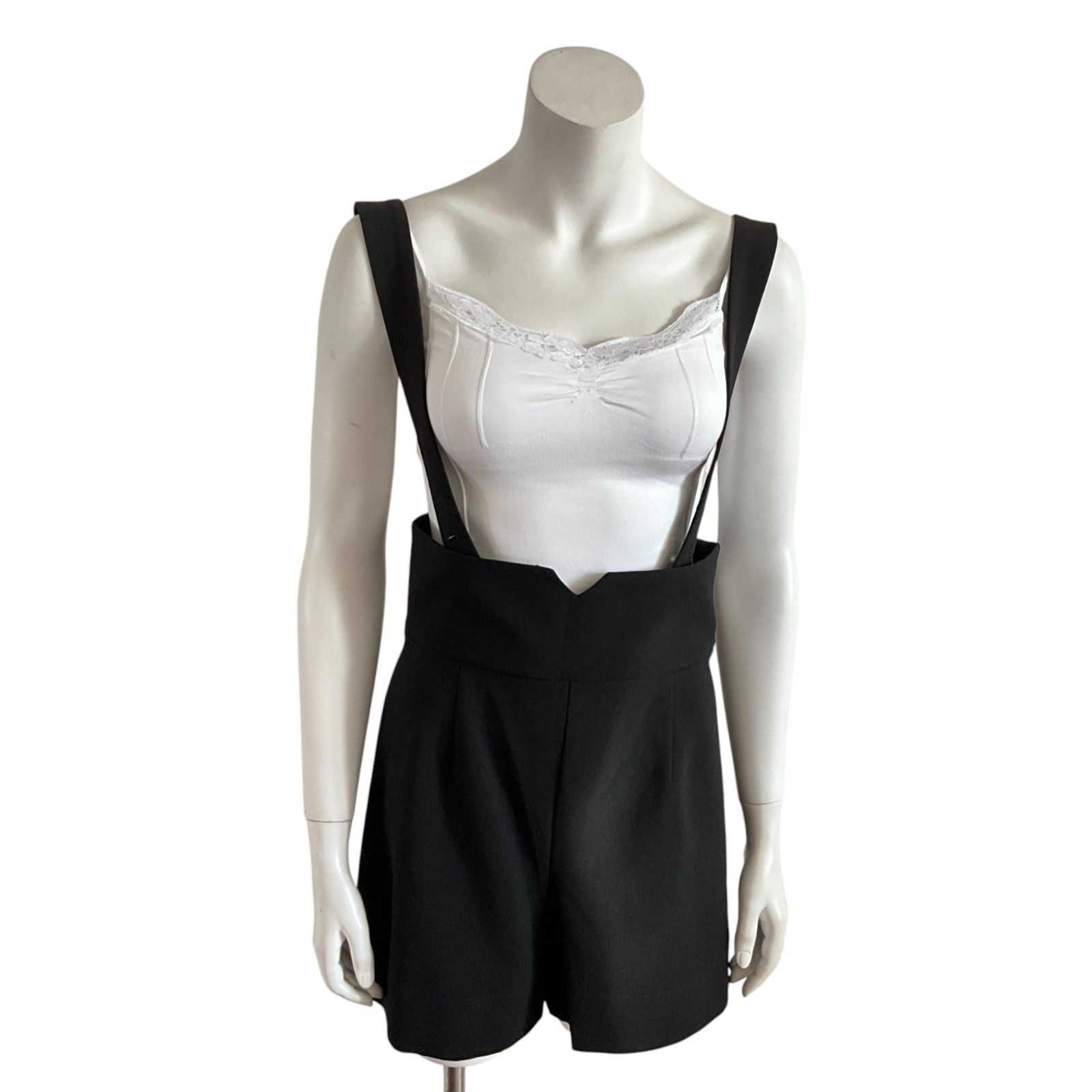 Blackmilk Oh High There Suspender Romper Black 10 — image 5 of 8